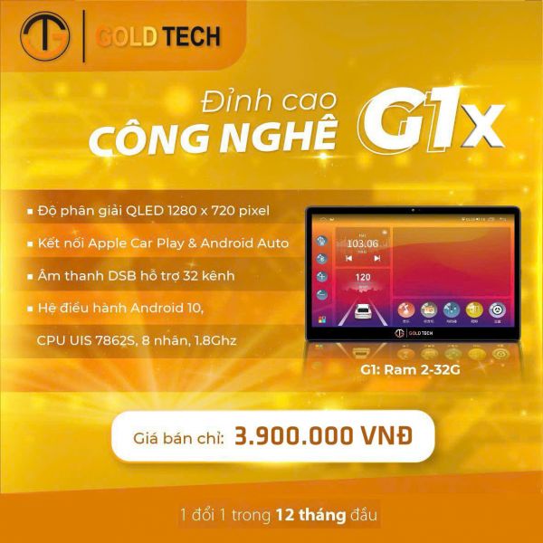 Màn hình DVD Goldtech G1x